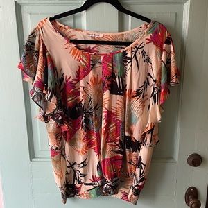 Black Rainn Floral Top - XL